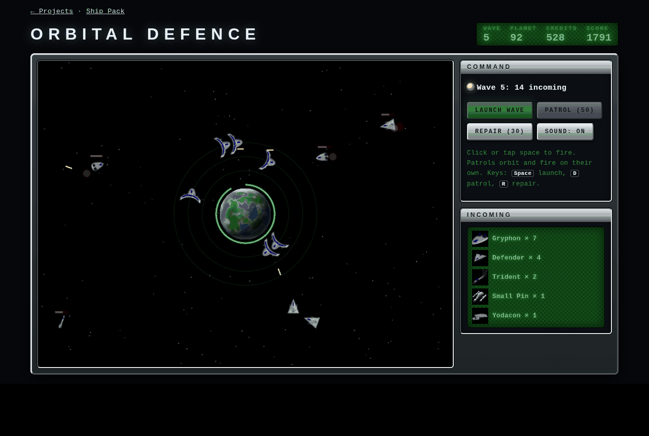 Wave four: Advisor patrols on their orbits, Gryphons and Tridents spiralling in